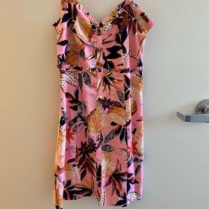 Farm Rio pink pineapple mini dress XS